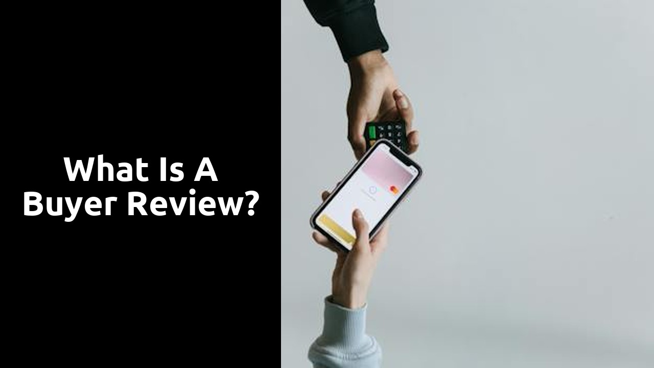 What is a buyer review?